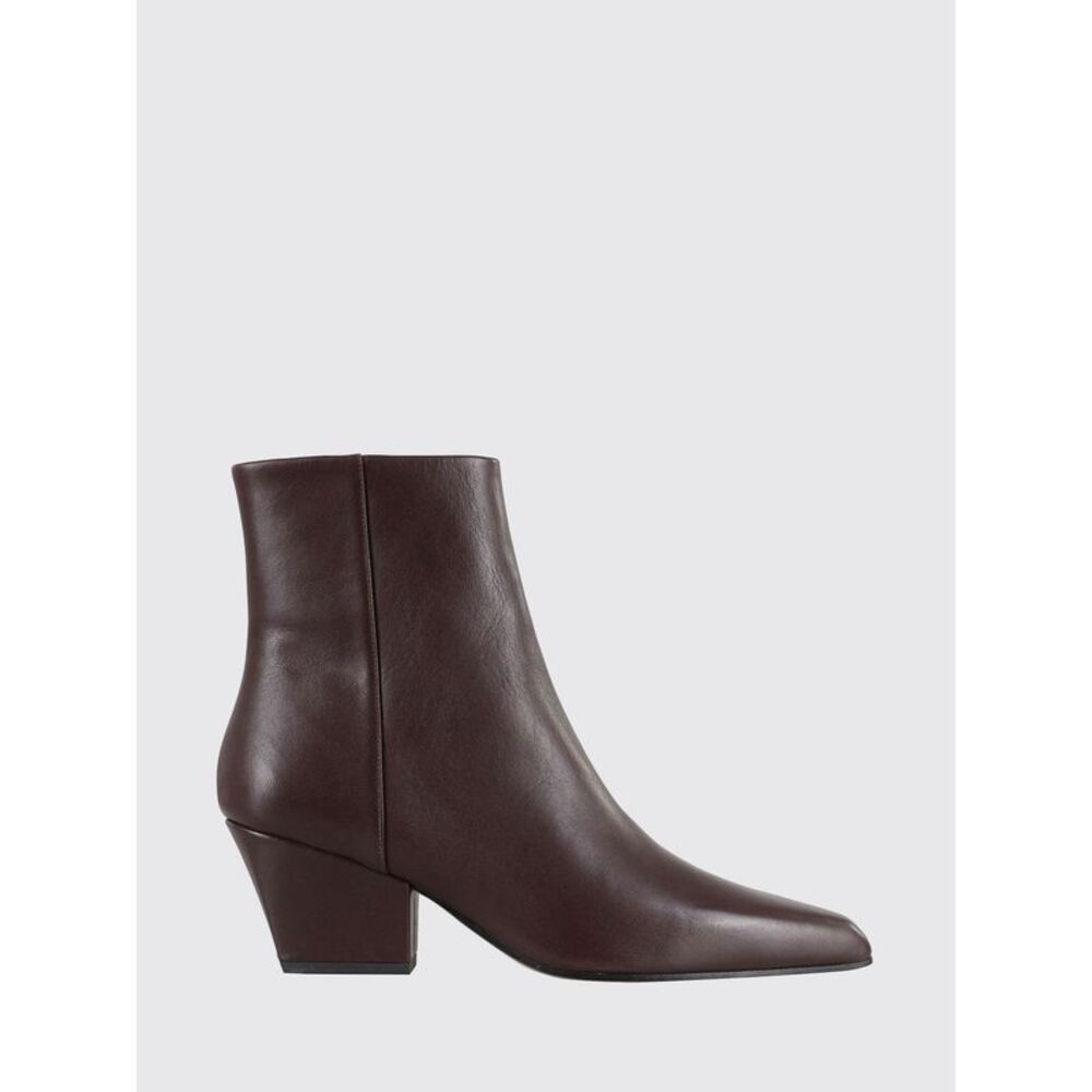 Jane Smooth Leather Cowboy Ankle Boots Paris Texas With Low Heel